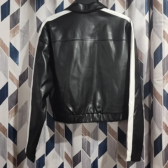 Forever 21 Faux Leather Jacket NWT Sz L - Picture 5 of 5